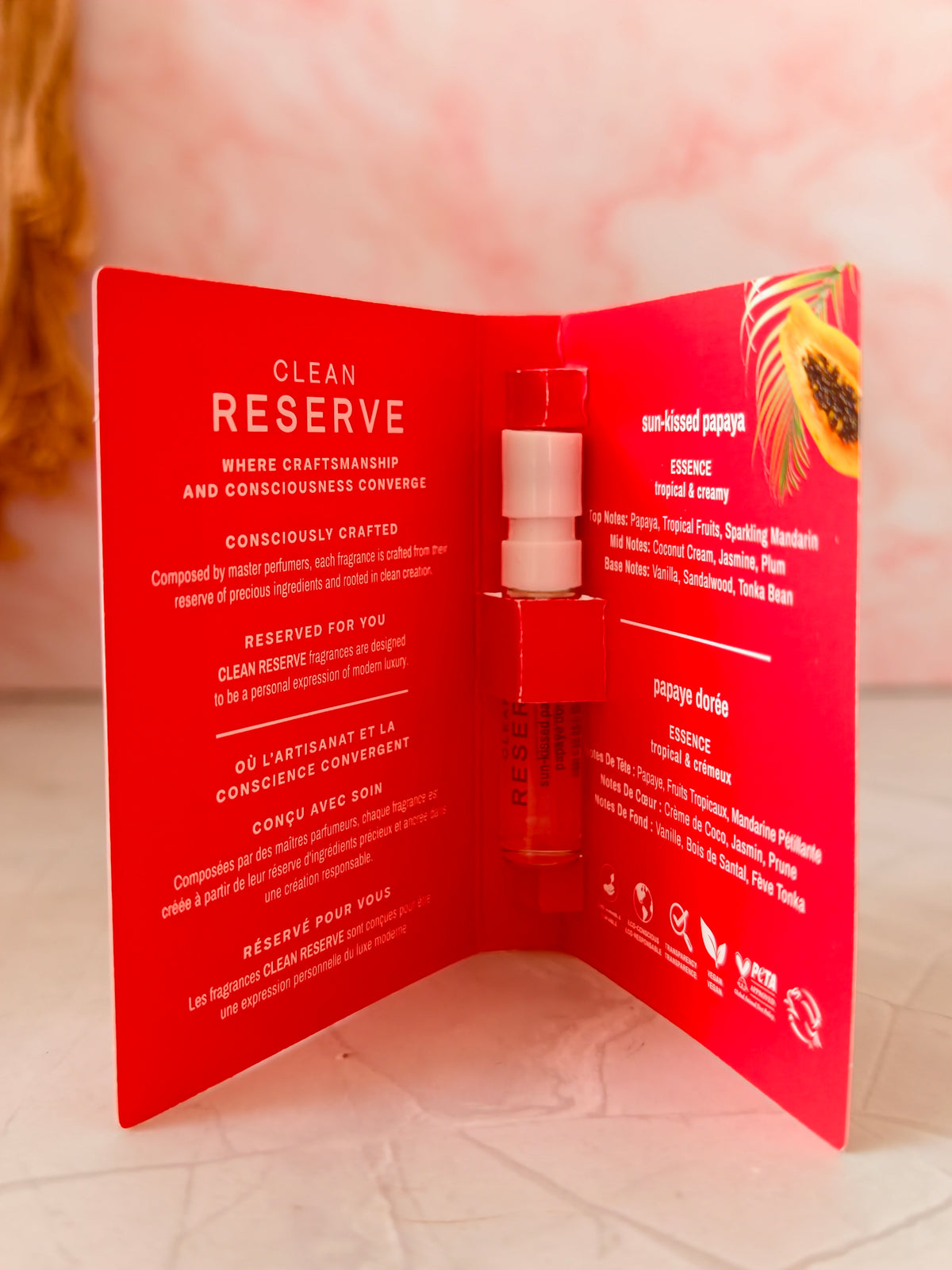 Sample size Clean Reserve Sun-Kissed Papaya 1.5ml