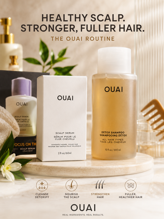 OUAI Healthy Scalp Duo – Detox Shampoo & Scalp Serum