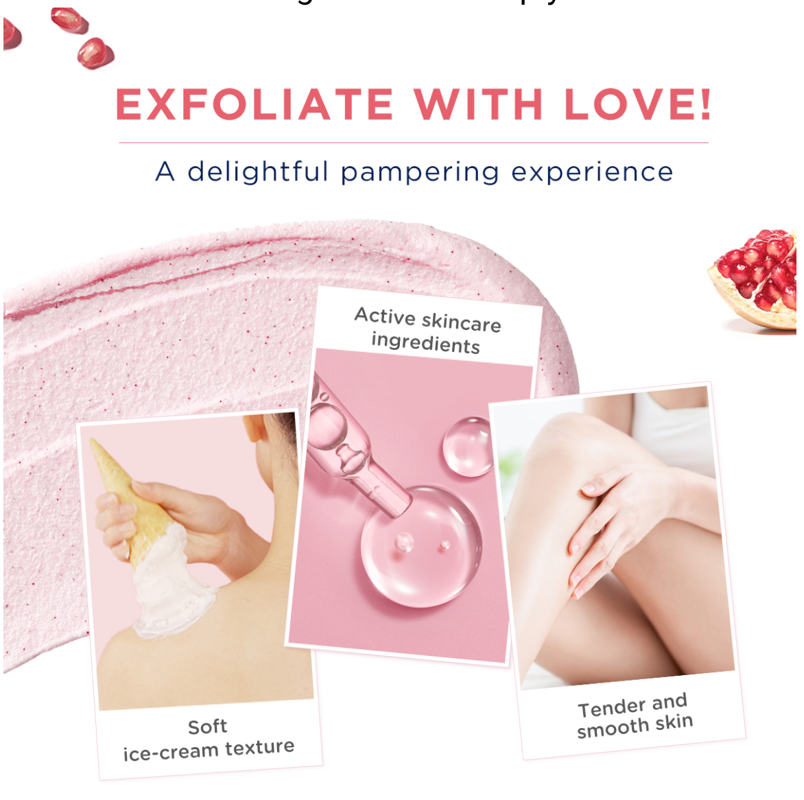 Dove Body Scrub Pomegranate
