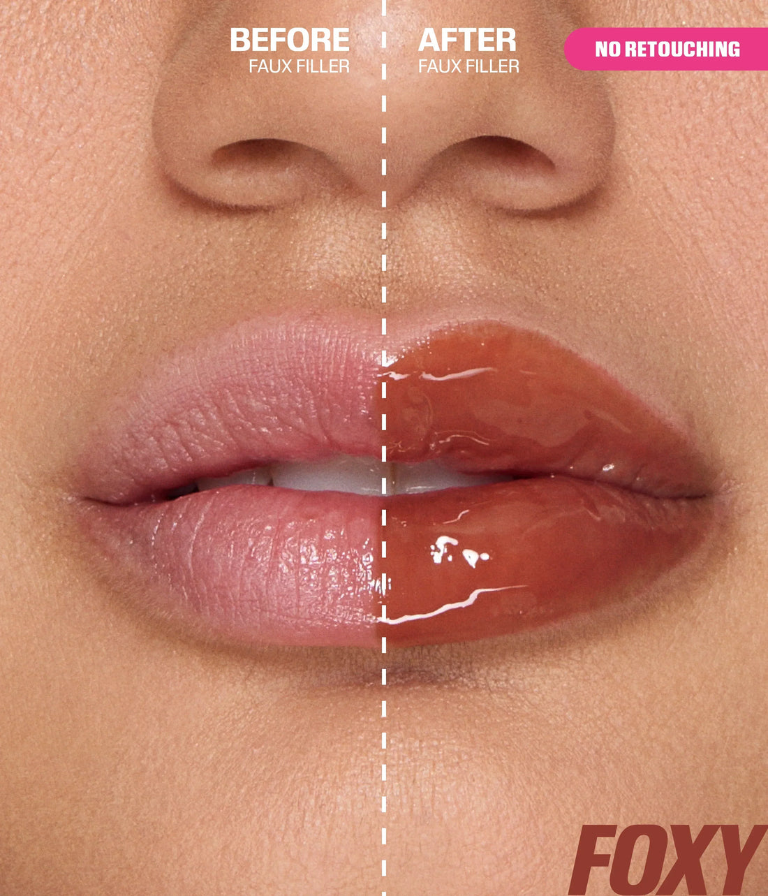 Huda Beauty Mini Faux Filler Lip gloss Foxy 1.9ml