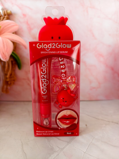 Glad2glow Brightening Charm Lip Serum Cherry Pop